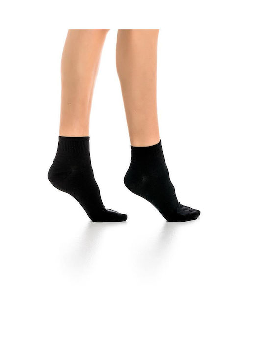 Inizio Women's Solid Color Socks BLACK