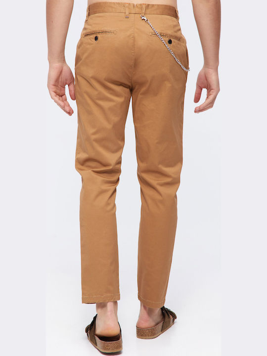 Παντελόνι Chino σε Loose Εφαρμογή Καφέ