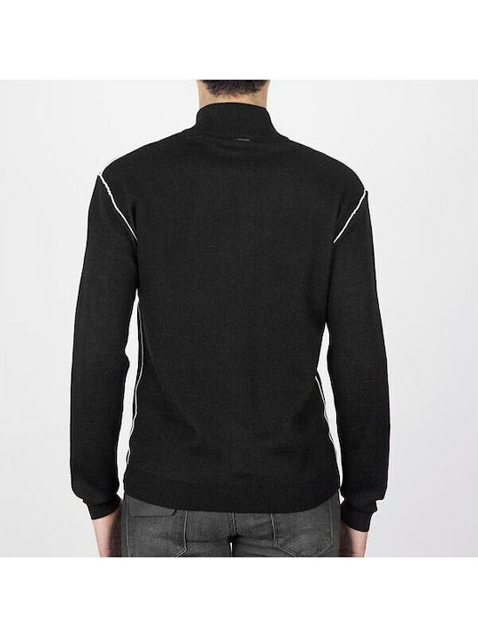 Antony Morato Men's Cardigan with Zipper Black