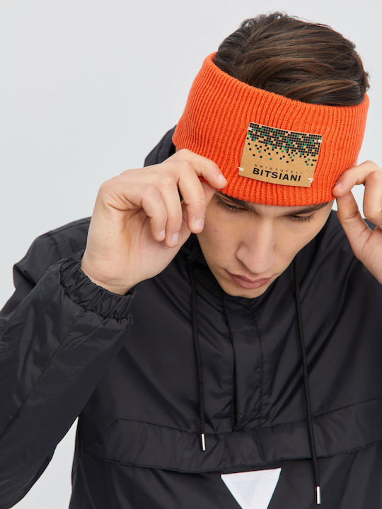 Γυναικείο Headband Πλεκτό σε Πορτοκαλί χρώμα