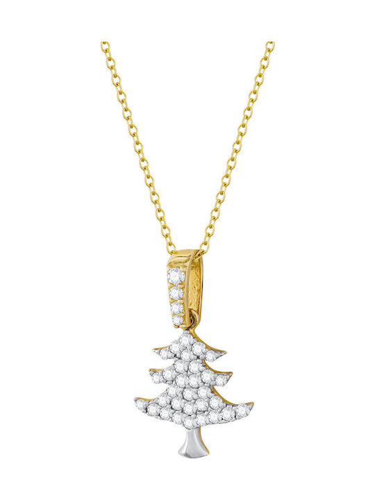 Kiriakos Gofas Charm Baum aus Gold 14K