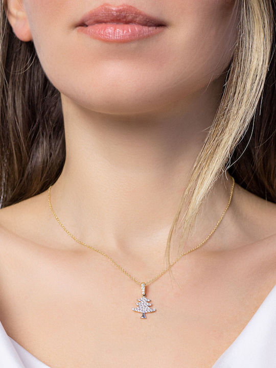 Kiriakos Gofas Charm Baum aus Gold 14K