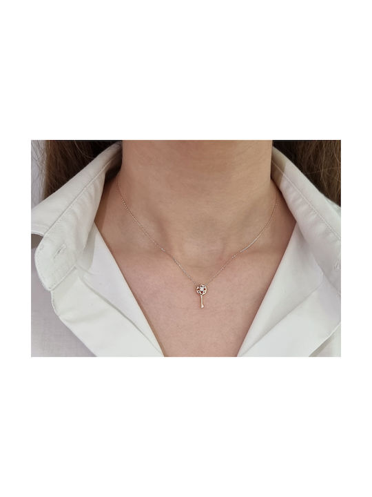 Arapinis Necklace from Rose Gold 18k with Diamond