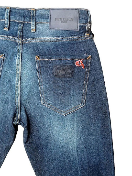 Herren Jeanshosen Elastisches Blau