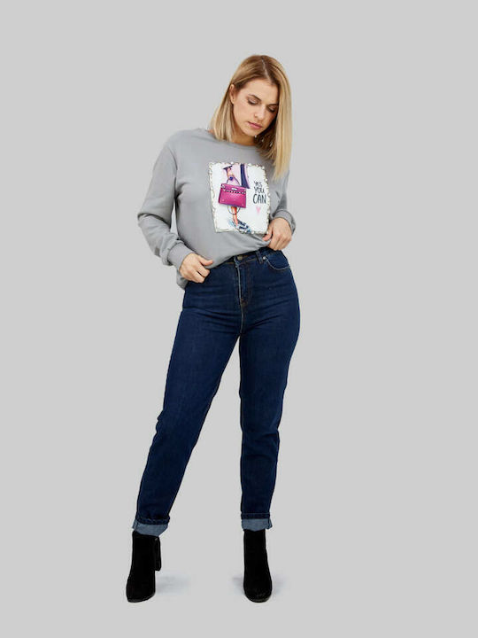Women's Jean Trousers in Mom Fit