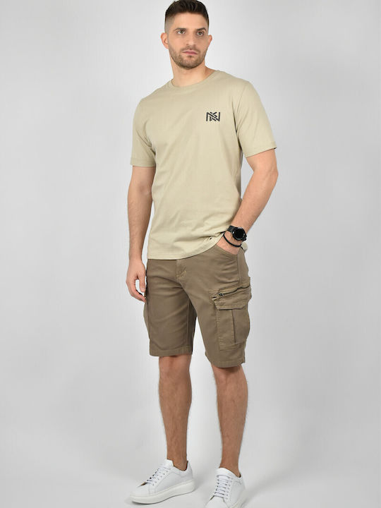 Ndc Herren T-Shirt Kurzarm Beige