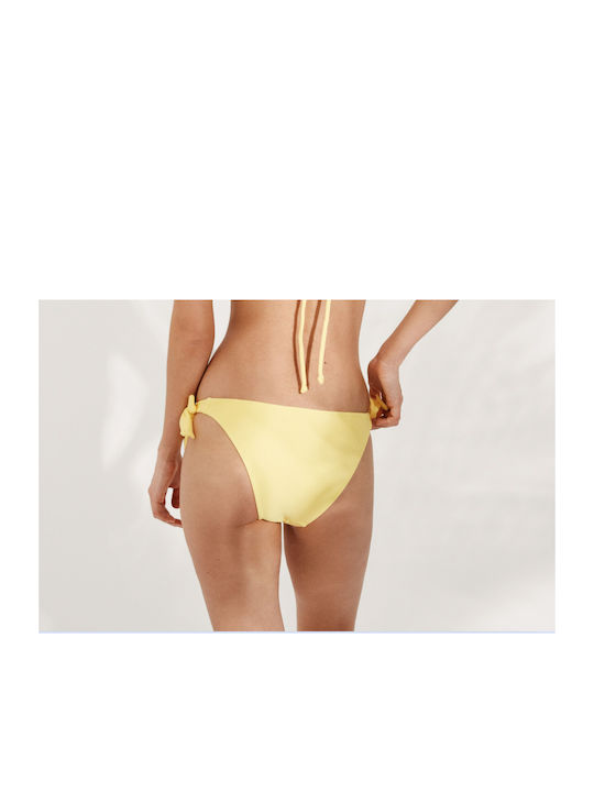 Ysabel Mora Bikini Slip with Ties Yellow