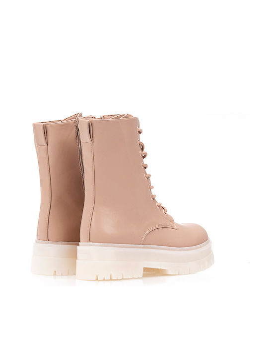 Stiefeletten Damen Rosa