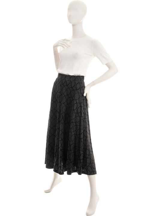 Lui E Lei Midi Skirt in Gray color