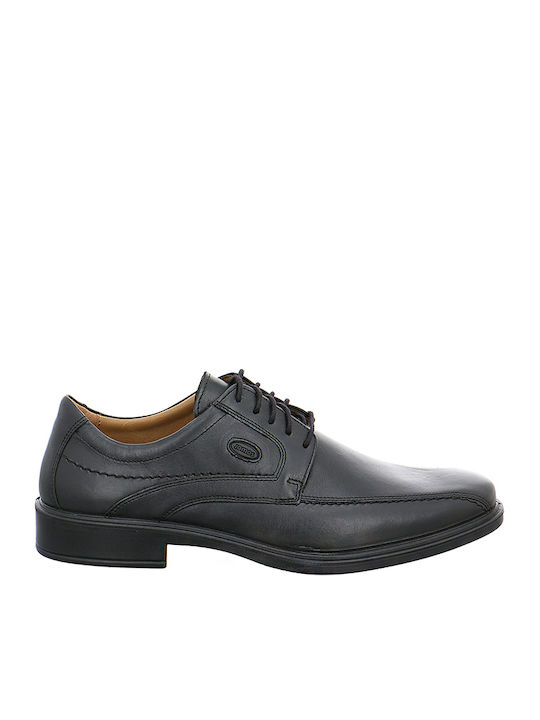 Leder Herren Freizeitschuhe Anatomisch Schwarz