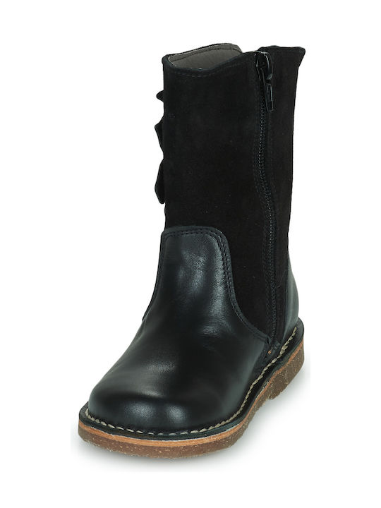 Kinderstiefel mit Reißverschluss Schwarze