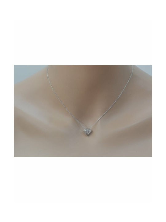 Paraxenies Halskette aus Silber mit Diamant