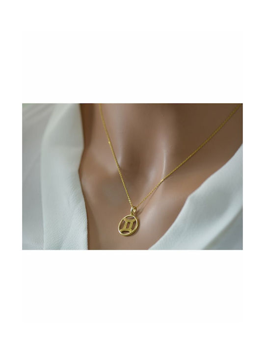 Paraxenies Necklace Zodiac Sign from Gold Plated Silver