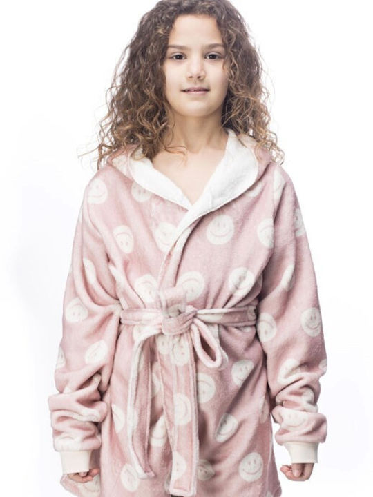 Galaxy Kids Robe Winter Fleece Pink