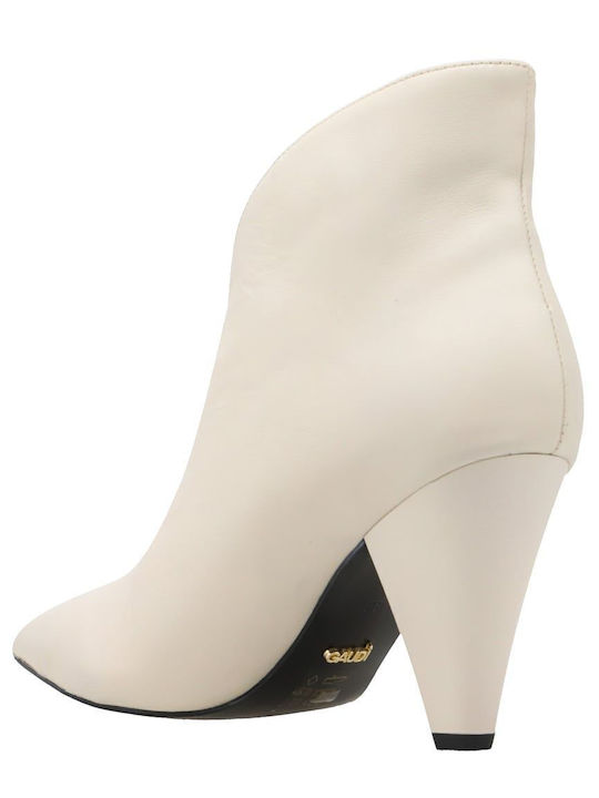 Leather Women's Ankle Boots White