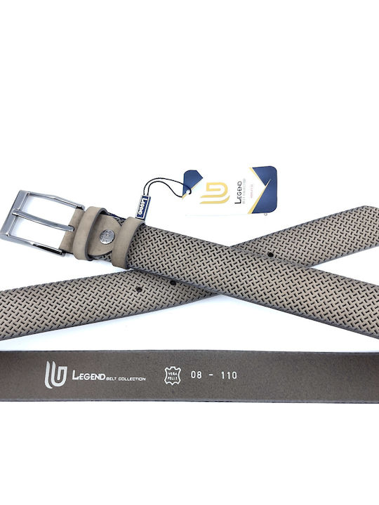 Herren Gürtel Leder Beige