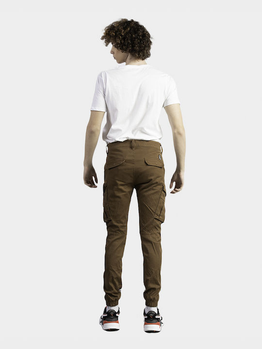 Cover Jeans Herrenhose Cargo in Slim Passform Khaki