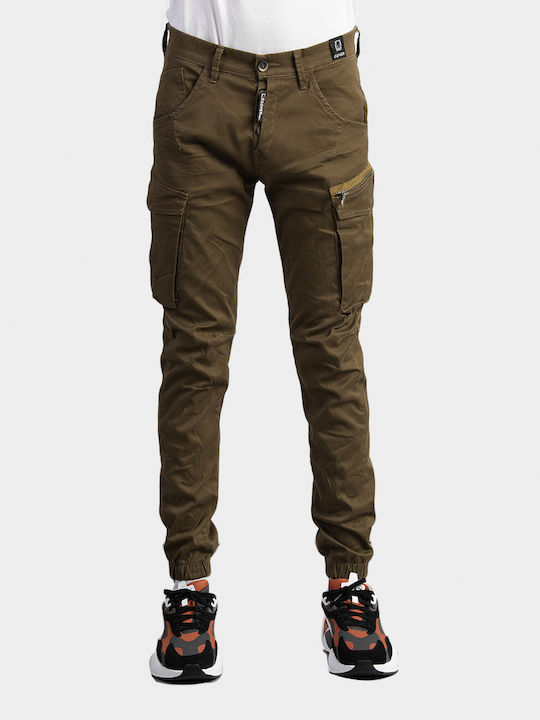 Trousers Cargo in Slim Fit Khaki