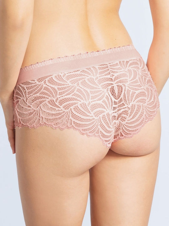 Bestform Damen Boxer mit Spitze Rosa