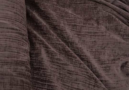 Saray Home Vorhang mit Bleistiftfalten Braune 300x280cm