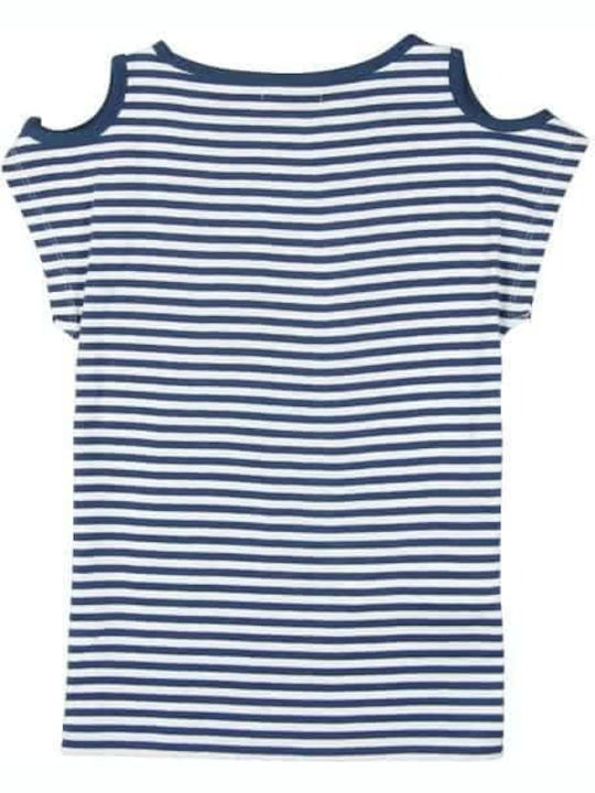 Boboli Kids Blouse Short Sleeve Navy Blue