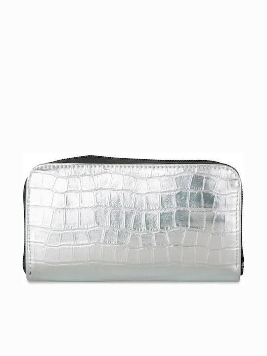 Large Women's Wallet Classic Silver