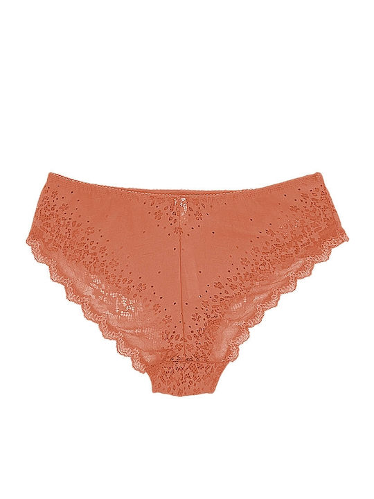 Leilieve Damen Slip mit Spitze Rosa