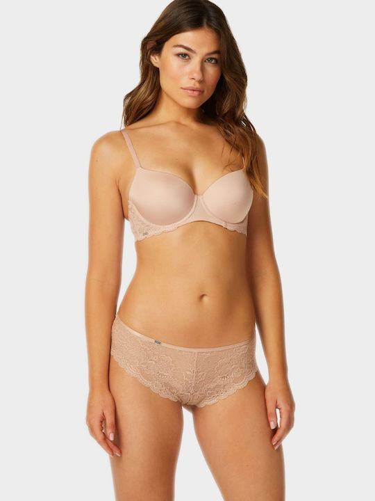 Angie Γυναικεία Brazil 2Pack με Δαντέλα Μπεζ