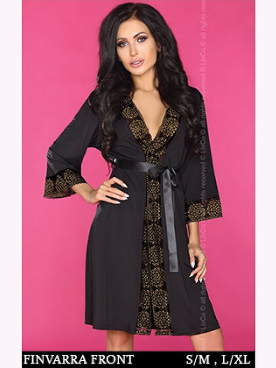 Livia Corsetti Winter Women's Robe Black