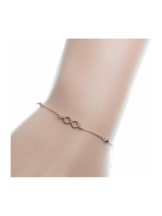 Paraxenies Bracelet Chain with design Infinity made of Silver Gold Plated