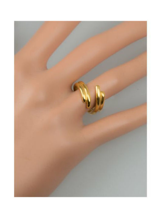 Paraxenies Women's Gold Plated Silver Ring