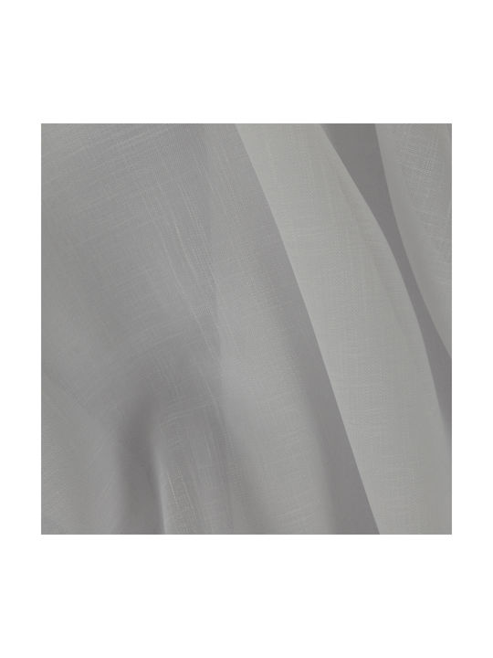 Saray Home Κουρτίνα με Τρέσα Λευκή 140x280εκ.