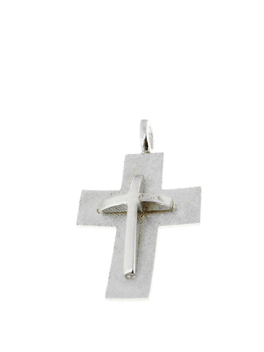Papadopoulos Gold Damen Weißgold Kreuz 14K