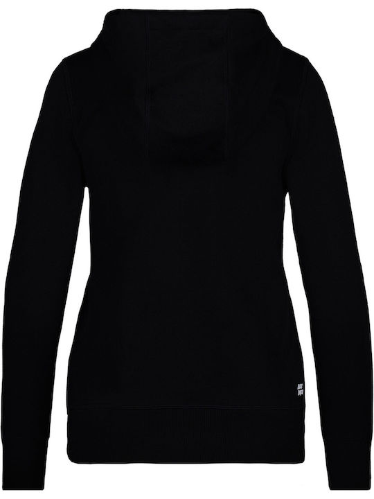 Women's Sweatshirt Jacket Hooded Black