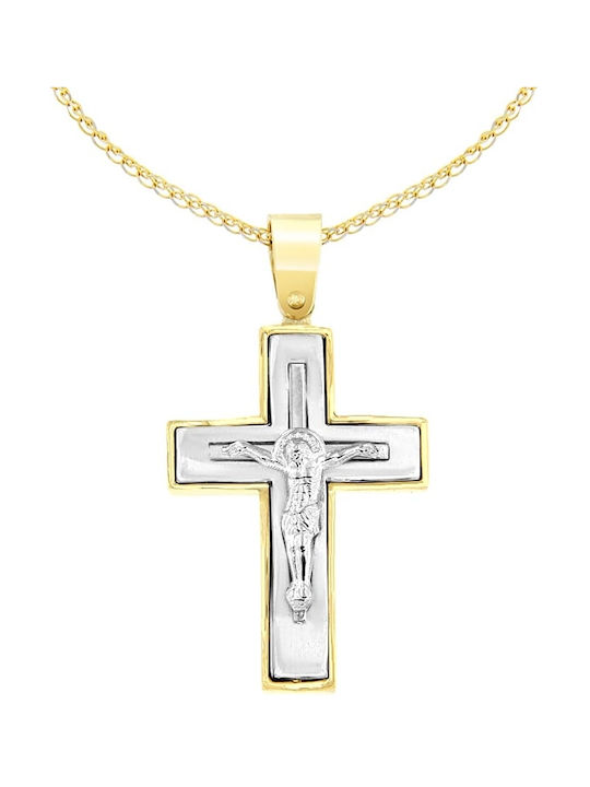 Papadopoulos Gold Men's Cross Double Sided