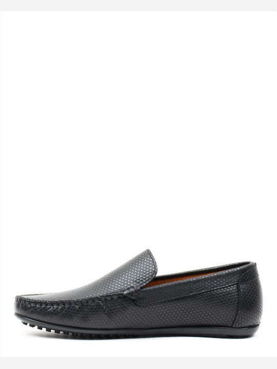 Vice Footwear Men's Leather Loafers Black BLACK