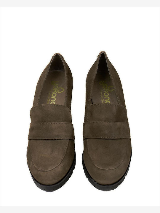 Leder Pumps Braun