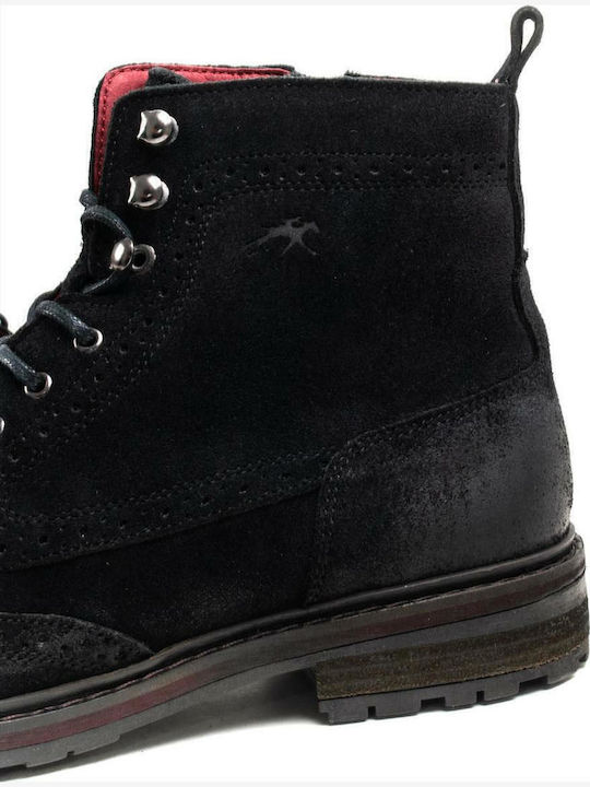 Leder Schwarz Stiefel