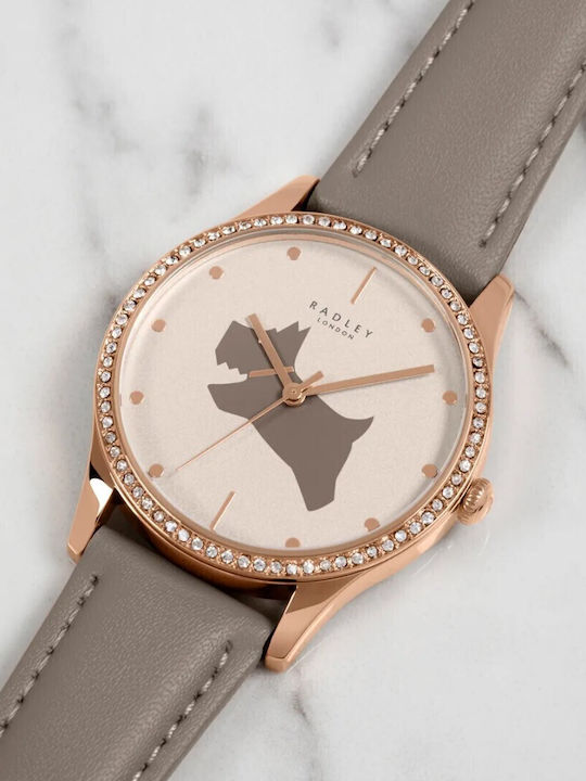 Radley Women's Watch with Gray Leather Strap