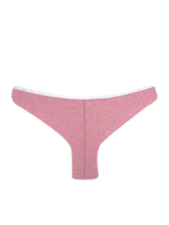 Βαμβακερά Damen Brasilien 3Pack mit Spitze Grey-beige-coral.