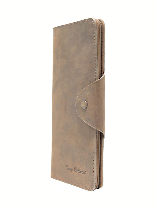 Leather Women's Wallet Classic Brown