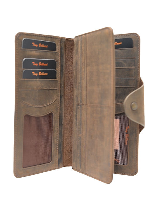 Leather Women's Wallet Classic Brown