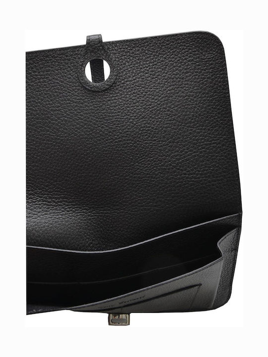 Large Leather Women's Wallet Classic Black