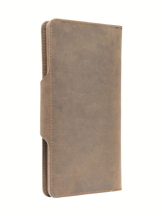 Leather Women's Wallet Classic Brown