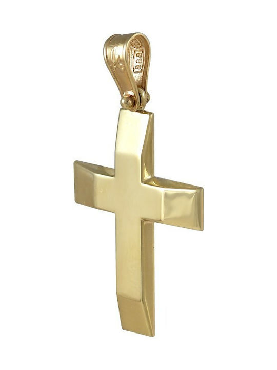 Herren Gold Kreuz 14K