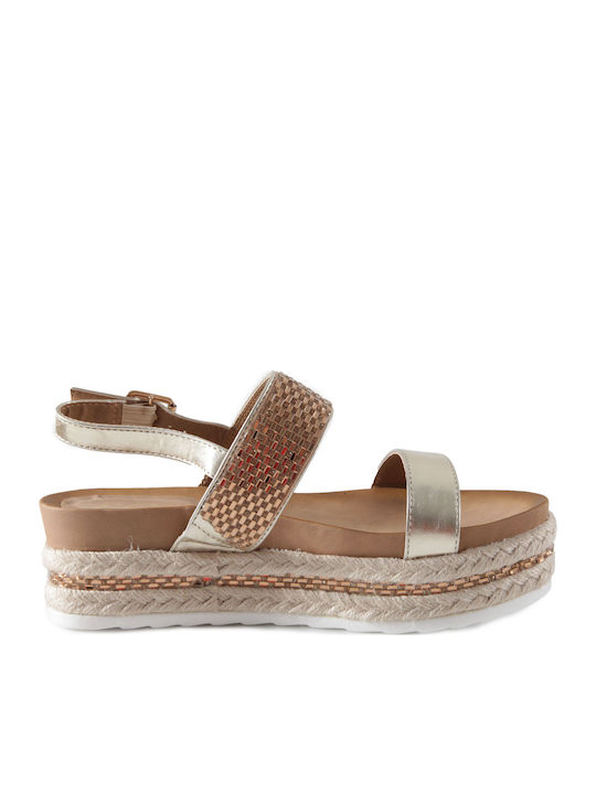 Sandale Casual Damă Flatforme Maro