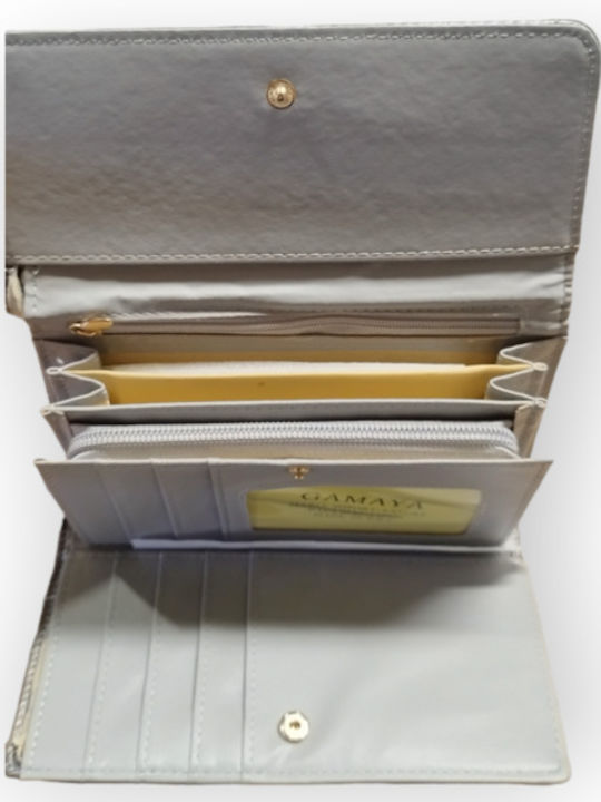 Large Women's Wallet Classic Silver
