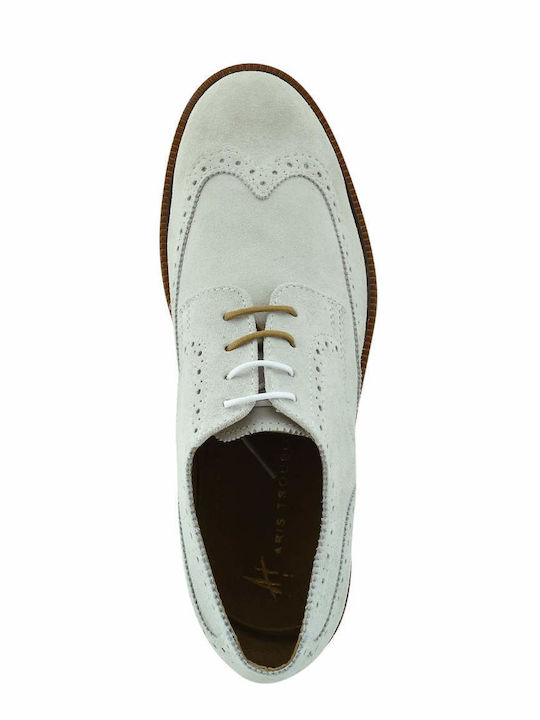 Δερμάτινα Ανδρικά Oxfords Λευκά