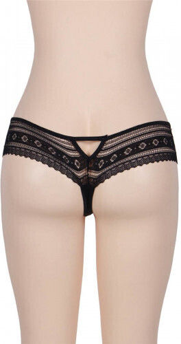 CyprusLoveShop Γυναικείο Sexy String Μαύρο