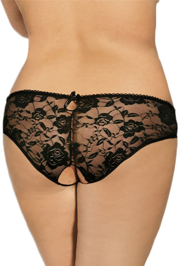 Femei Sexy Șir de caractere Negru